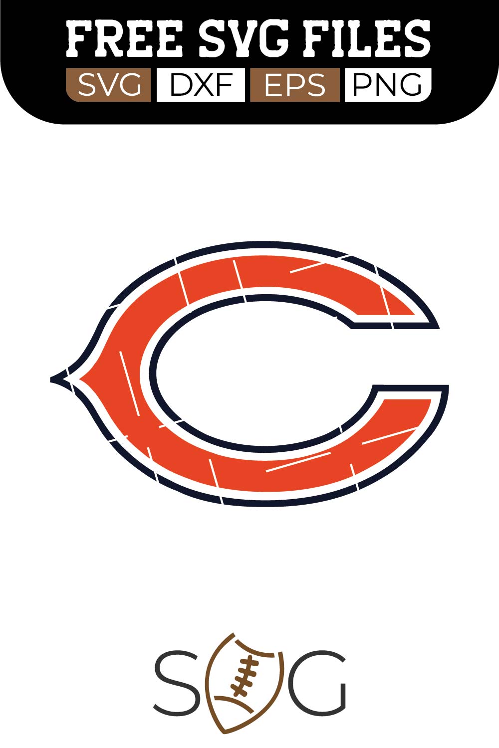 Chicago Bears SVG Cut Files Free Download | FootballSVG.com