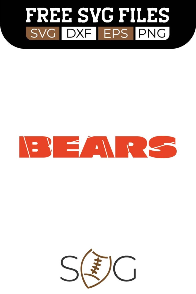 Chicago Bears SVG Cut Files Free Download | FootballSVG.com