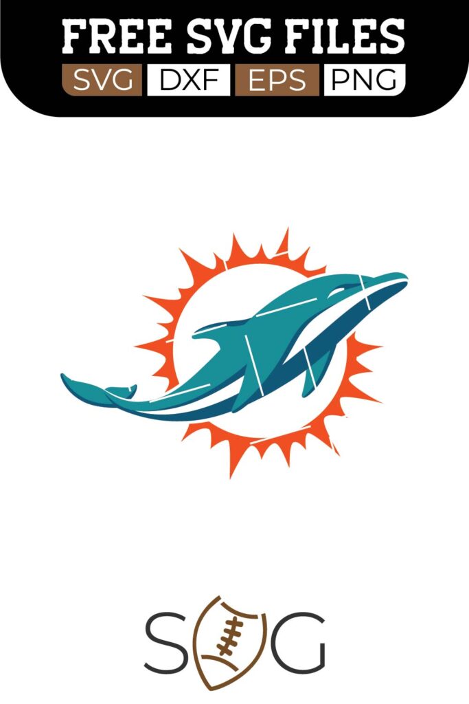 Miami Dolphins SVG Cut Files Free Download | FootballSVG.com