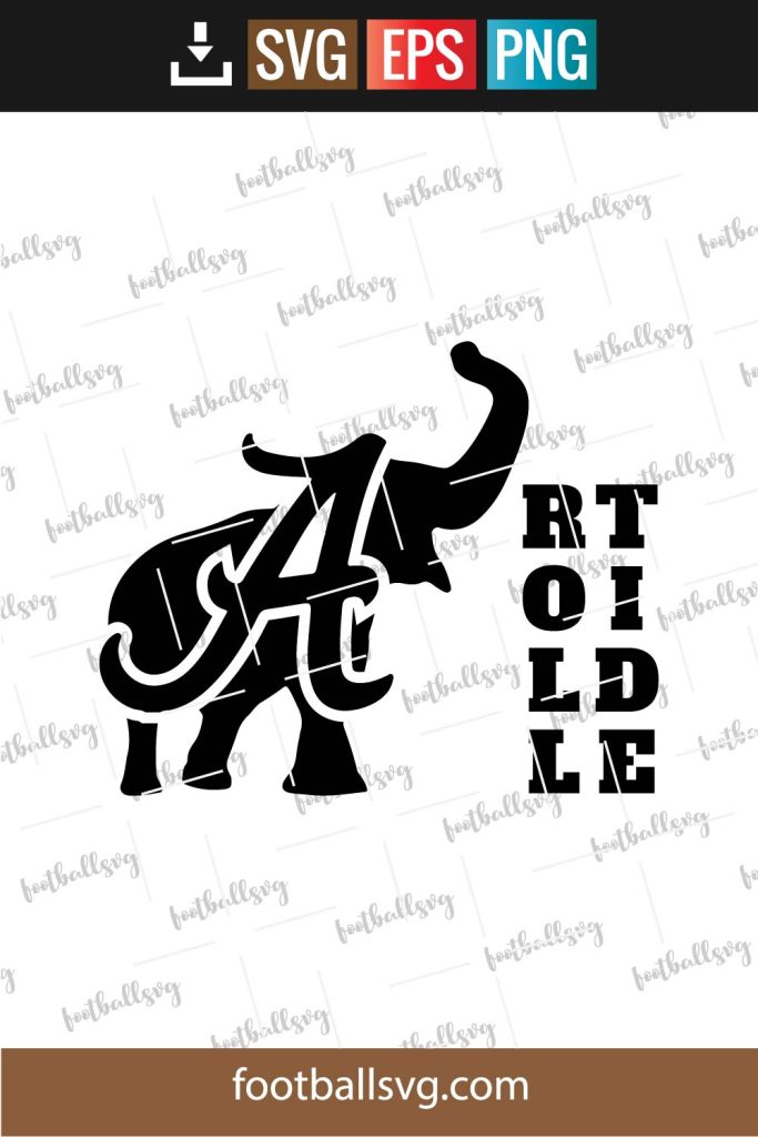 Roll Tide Elephant Svg