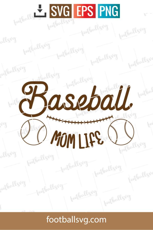 Baseball Mom Life Svg